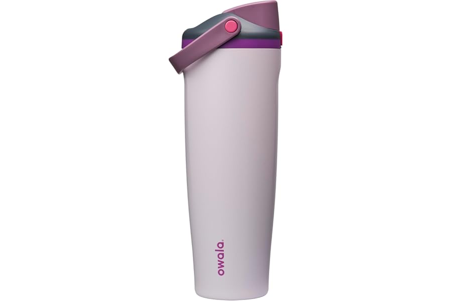 Owala FreeSip Sway Insulated Stainless Steel Water Bottle with Two-Way Spout, Built-In Straw and Bucket Handle, Made for Travel, School, and Sports, 40oz, BPA Free, Leak Proof, Dreamy Field
