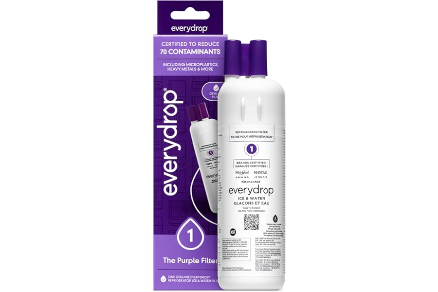 everydrop by Whirlpool Ice and Water Refrigerator Filter 1, EDR1RXD1, Single-Pack