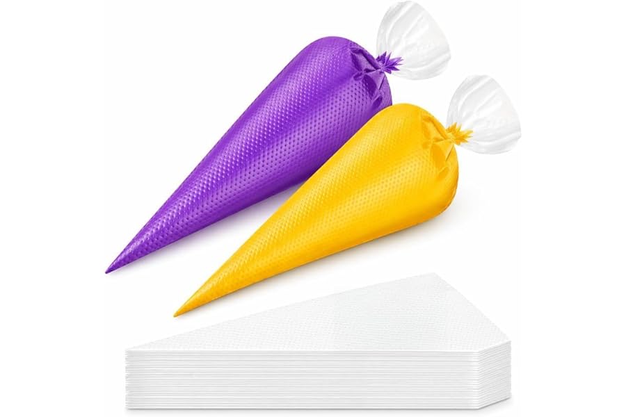 100 Pcs 12 Inch Piping Bags Disposable, Thickened Anti-Burst Pastry Bags for Thick Icing, Non-Slip Cake Decorating Bags for Cookies, Cupcakes and Royal Icing - Food Grade & BPA Free