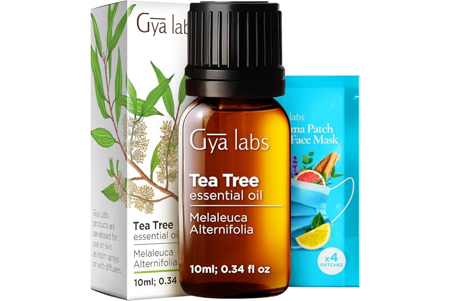 100% Pure Australian Tea Tree Essential Oil - 0.34 Fl Oz - Australian Tea Tree Oil for Hair, Skin, Diffuser, Aromatherapy & DIY Candle Making Scent