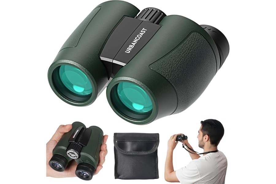 12x32 Compact Binoculars for Adults - High Powered Lightweight Small Binoculars with Large View - Super Bright Waterproof Binocular for Bird Watching Travel Cruise Ship Hiking Sports Concert