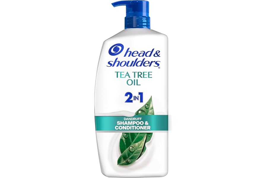 2 in 1 Dandruff Shampoo and Conditioner, Anti-Dandruff Treatment, Tea Tree Oil for Daily Use, Paraben Free, 28.2 oz