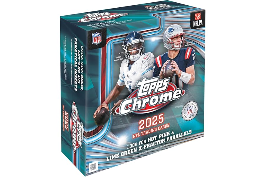2025 Topps Chrome Football - Factory Sealed - Mega Box