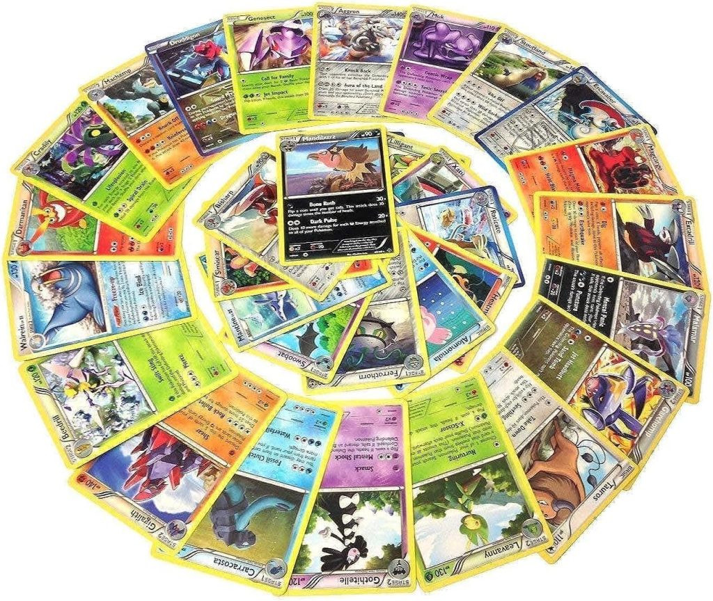 25 Rare Pokemon Cards with 100 HP or Higher (Assorted Lot with No Duplicates) (Original Version) : Toys & Games