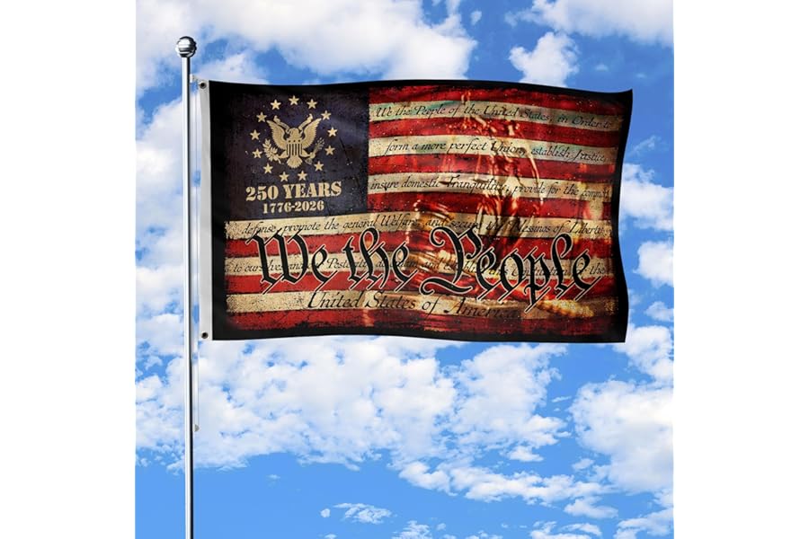 250 Anniversary Usa Flag, Commemorative House Flags, Two-sided Design 3x5 Ft, Patriotic Flags 5