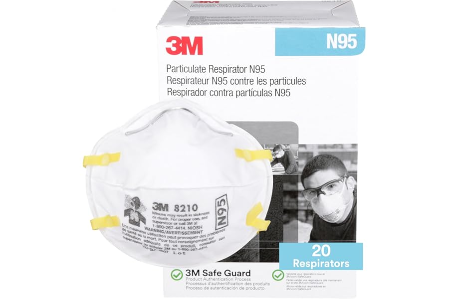 3M 8210 Particulate Respirator, N95,