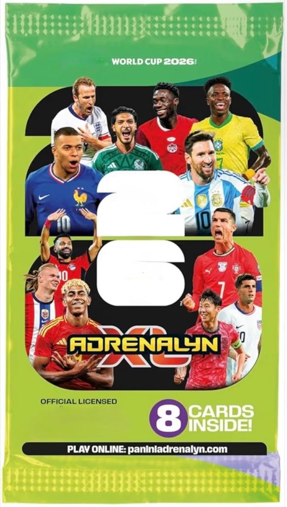 Adrenalyn XL Panini World Cup 2026 Pack of 8 Soccer Cards : Sports & Outdoors