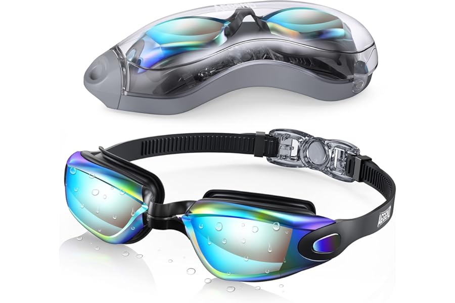 Aegend Swim Goggles, Swimming Goggles No Leaking Full Protection Adult Men Women Youth
