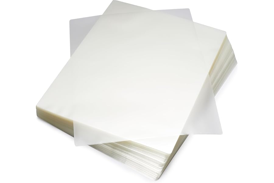 Amazon Basics Clear Thermal Laminating Sheets for Documents and Photos, 9 x 11.5-Inch, 2.8 mil, 200-Pack