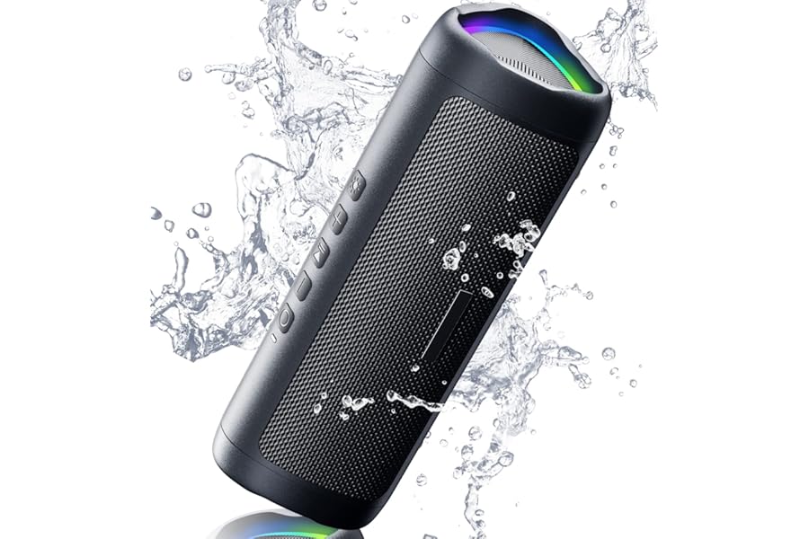 BolaButty Bluetooth Speaker Portable Wireless, IPX5 Waterproof, Up to 20H Playtime, TWS Pairing, BT5.3, for Home/Party/Outdoor/Camping/Beach Essentials, Birthday Gift (Black)