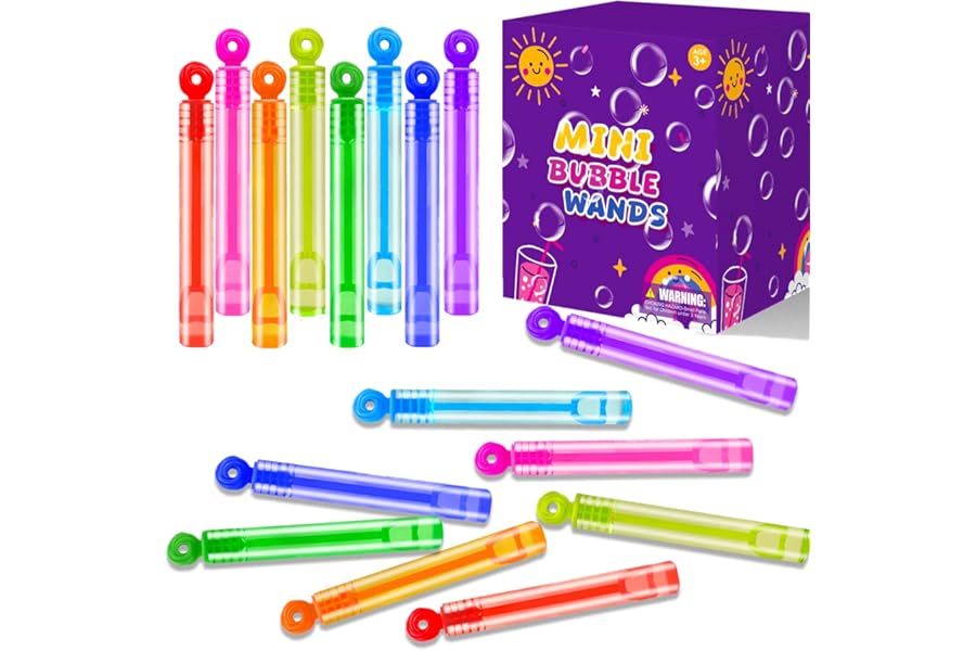 Bubbles Party Favors Supplies for Kids,20-300 Pack Mini Bubble Wand Toy for Toddler, Small Goodie Bag Stuffer Camping Outdoor, Preschool Kindergarten Graduation End of The Year School Students Gifts