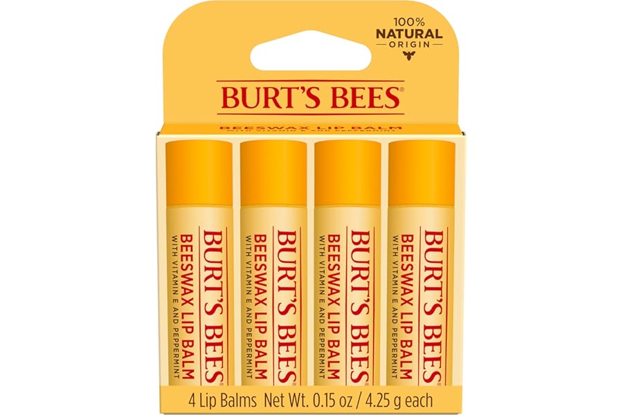 Burt's Bees 100% Natural Moisturizing Lip Balm (Original Beeswax)