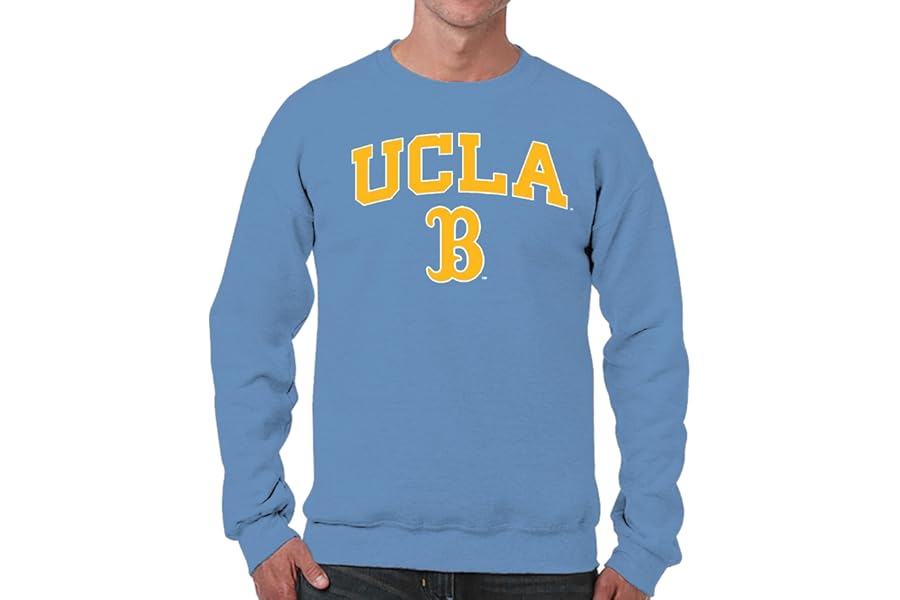Campus Colors NCAA Adult Arch & Logo Soft Style Gameday Crewneck Sweatshirt - Officially Licensed Product