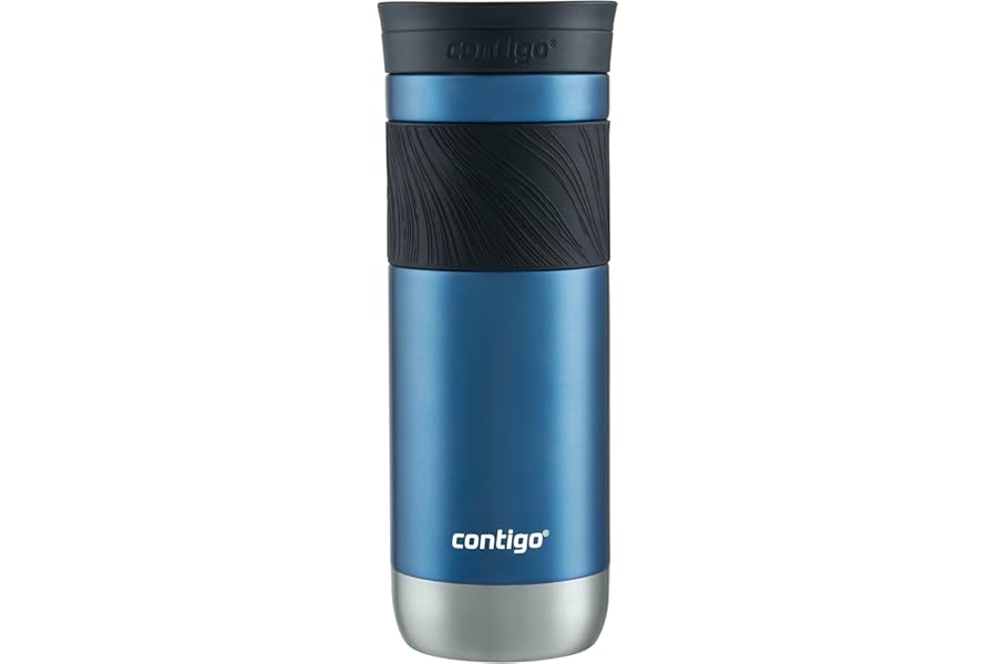 Contigo Byron Vacuum-Insulated Stainless Steel Travel Mug, 20oz - Leak-Proof Lid, BPA-Free, Blue Corn - Perfect Reusable Cup for Coffee or Water; hot and cold beverage holder