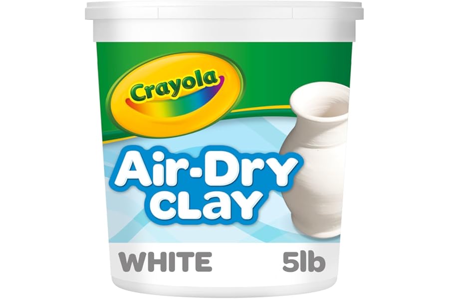 Crayola Air Dry Clay (5lbs), Teacher Supplies, Natural White Modeling Clay for Kids, Sculpting Material, Bulk Craft Supplies for Art Classrooms