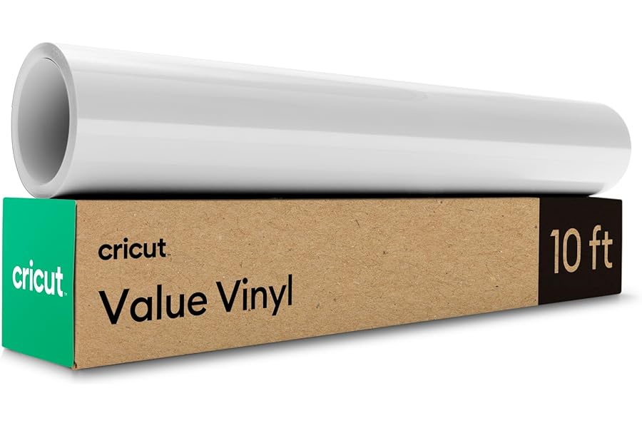 Cricut® Value Permanent Vinyl, White (12 in x 10 ft)