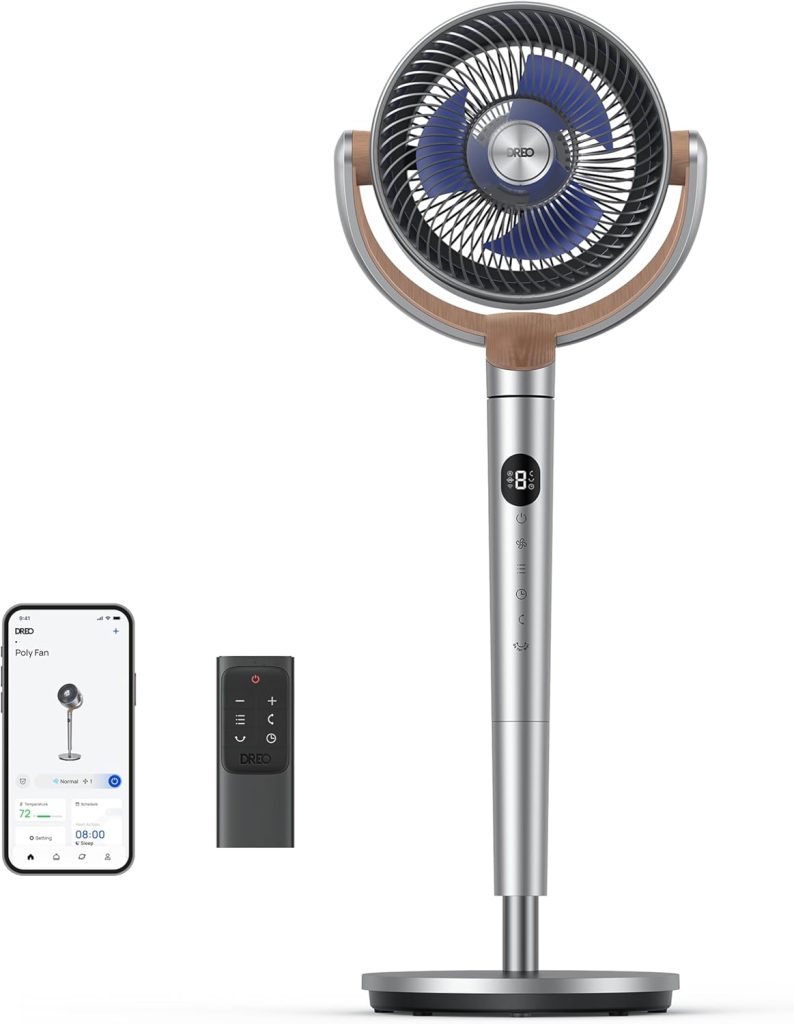 Dreo Ventilateur sur Pied Silencieux Smart 20 dB