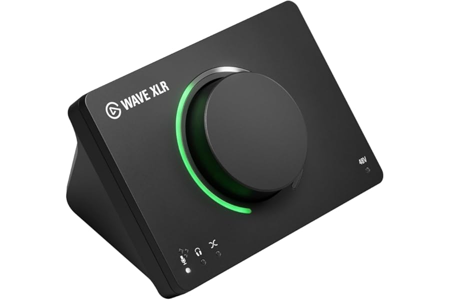 Elgato Wave XLR MK.2 – USB Audio Interface and DSP Mixer for XLR Microphones, 80dB Gain, Onboard Effects, LED Feedback, Touch Mute, Works with Stream Deck, PC & Mac