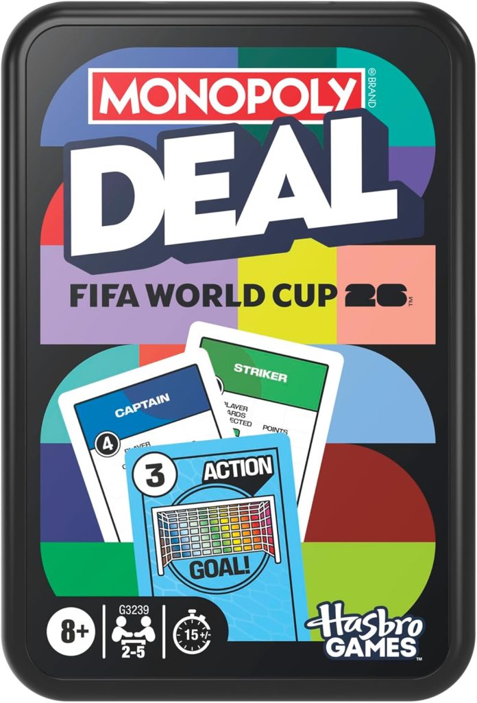 מונופולי דיל גביע העולם FIFA 2026 – משחק קלפים לילדים ולמשפחה