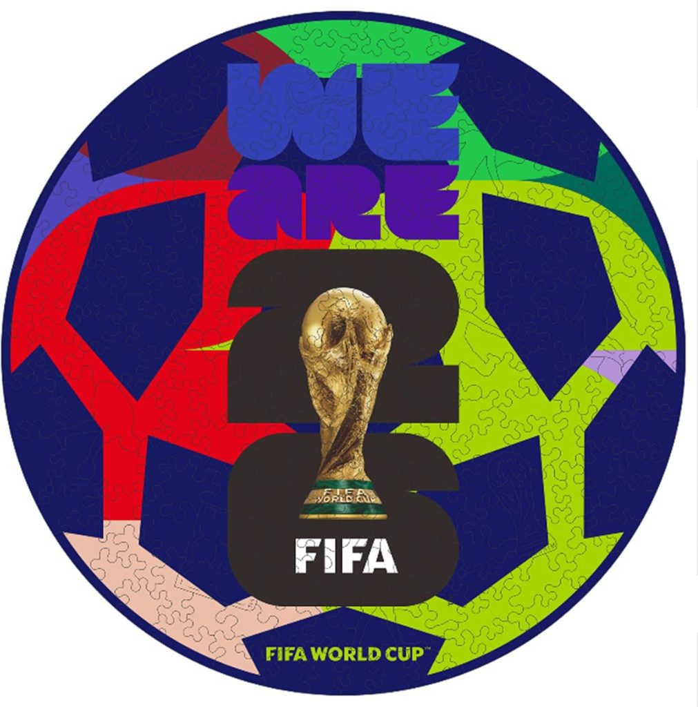 FIFA World Cup 2026 Edition Football 26PCS Wooden Pocket Puzzle : Toys & Games