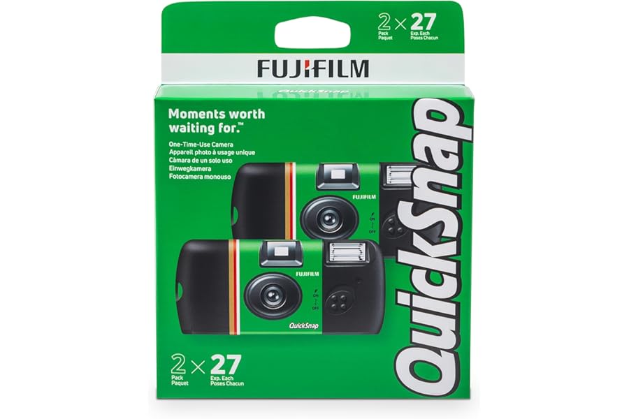 Fujifilm QuickSnap Flash 400 One-Time-Use Camera - 2 Pack