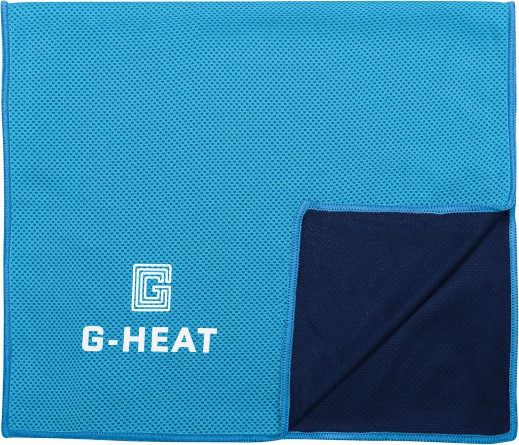 G-HEAT – Serviette Microfibre de Refroidissement & Sport | 100x30cm | Anti-Transpiration, Séchage Rapide & UPF50+ | Serviette Rafraîchissante Multi-Usages (Fitness, Yoga, Sport, Voyage, Randonnée)