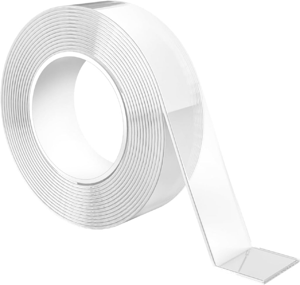 GRIFEMA GA4001-1 Cinta Doble Cara Extrafuerte, 3 Metros Cinta Adhesiva Doble Cara Transparente, Resistente Al Agua, para Pared y Alfombra