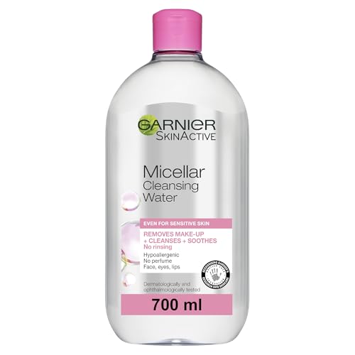 Garnier Micellar Cleansing Water 700ml, Gentle face cleanser & Make up Remover, Suitable For All Skin Types Including Sensiti