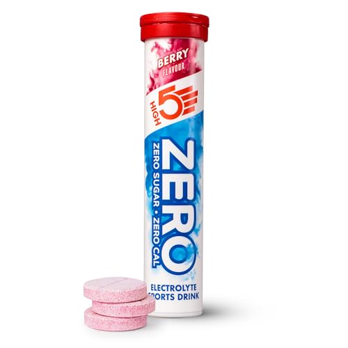 HIGH5 ZERO Electrolyte Tablet - Hydration Tablets Enhanced with Vitamin C - 0 Calories & Sugar Free - Boost Hydration, Performance & Wellness - Berry, 20 Tablets