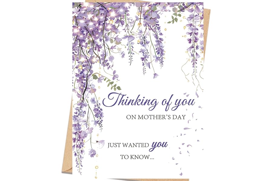 ICOOLYI Mothers Day Card – Beautiful Floral Happy Mothers Day Gifts for Mom