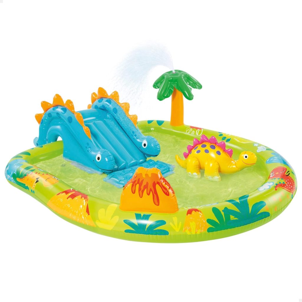 Intex 57166NP Aufblasbares Spielfeld Dino