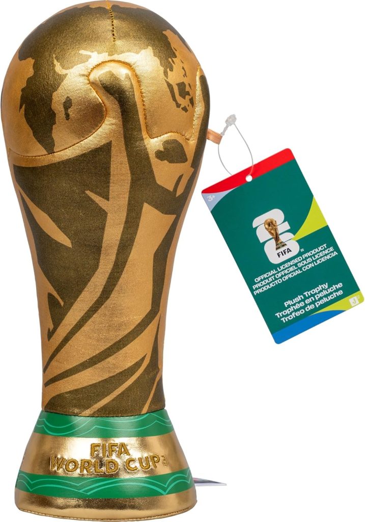 Jazwares FIFA World Cup 2026 10-Inch Plush Trophy - Official 2026 World Cup Collectible - Ages 3+ : Toys & Games