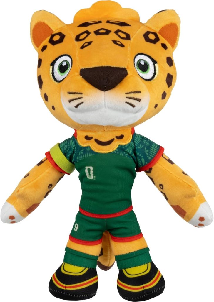 Jazwares FIFA® World Cup 2026 Mexico 8-Inch Plush - Official Zayu™ the Jaguar Mascot with Green Uniform, Soft Collectible Toy for Fans - Ages 3+ : Toys & Games