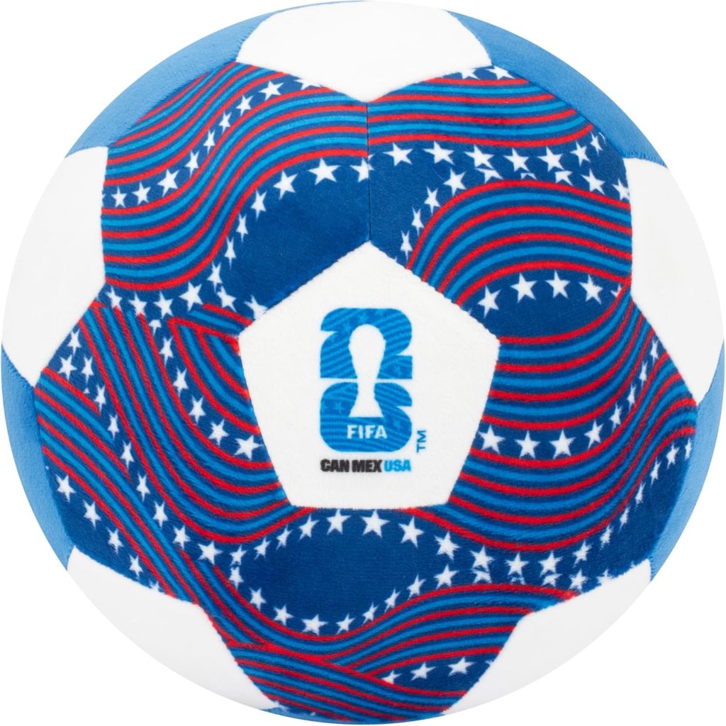 Jazwares FIFA® World Cup 2026 USA 9-Inch Plush Soccer Ball - Soft, Collectible World Cup™ Plush Toy - National Team Stars and Stripes Design - Ages 3+ : Toys & Games