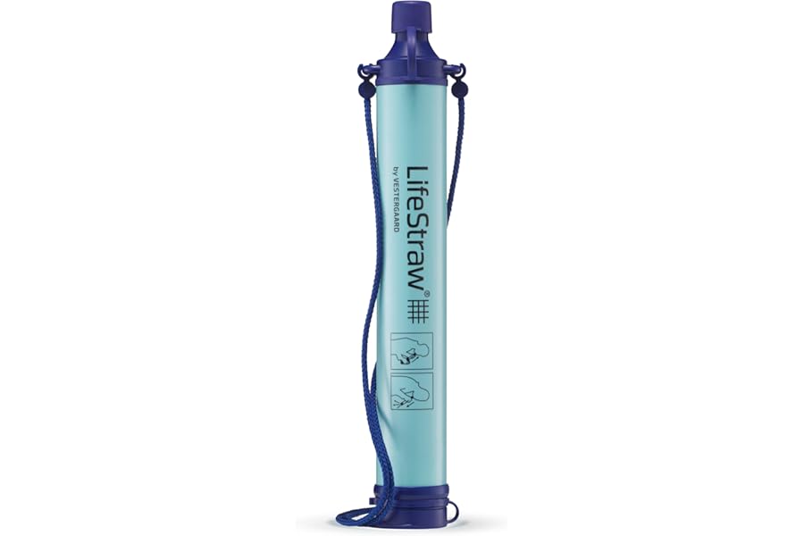 LifeStraw Personal Water Filter for Hiking, Camping, Travel, and Emergency Preparedness