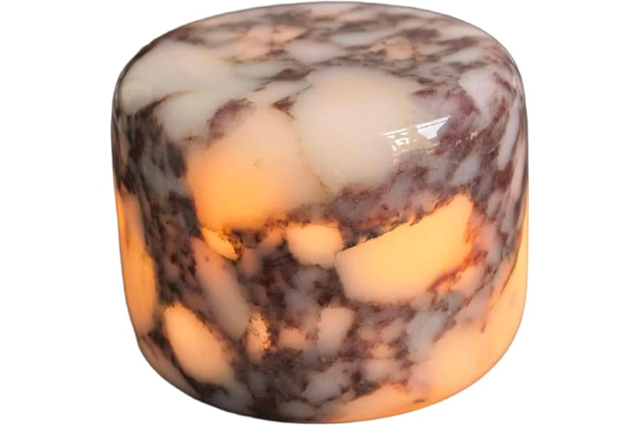 Marmor Marble Lamp Table Lamp Unique Stone lamp Type-C 3 Way Bedside Lamps Ambient Lighting for Bedroom Night Stands Small Night Light Decorative LED Warm Ambient Portable Lamps for Rechargeable