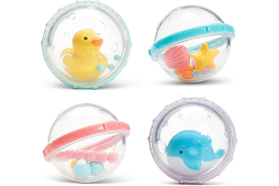 Munchkin® Float & Play Bubbles™ Baby and Toddler Bath Toy, 4 Count
