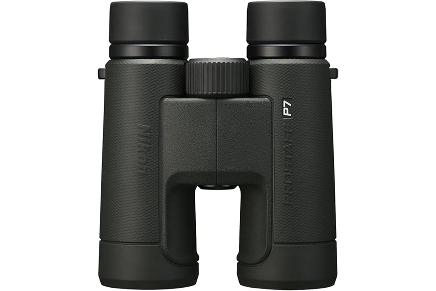 NIKON PROSTAFF P7 10x42mm Binoculars - High-Magnification Wide FOV Waterproof Fogproof Binocular with Multilayer-Coated Clear Lens, Locking Diopter - Wildlife Nature Observation Optic (16773)