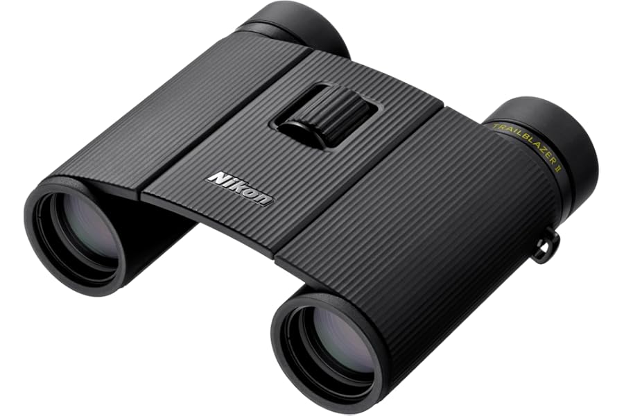 Nikon Trailblazer II 10x25 | Ultra-Compact Waterproof and Fogproof Travel Binoculars with Multilayer-Coated Optics and Rubber-Armored Body