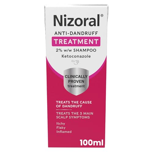Nizoral Anti-Dandruff Treatment Shampoo, Treats and Prevents Dandruff, Clinically Proven to Control Itchy & Flaky Scalps, Contains Ketoconazole, 1 x 100ml