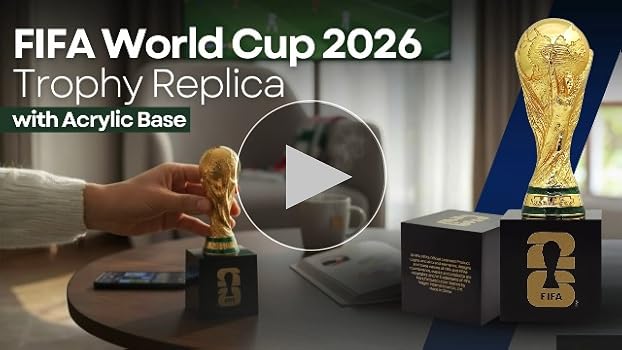 Official FIFA World Cup 2026 Edition - 4 Inch 3D Replica Trophy - Limited Edition- Premium Weighted Zinc Alloy - Built to Last; Perfect for Desk Display, Office Décor, or Football Memorabilia