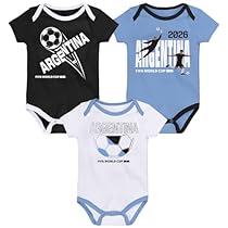 Outerstuff FIFA World Cup 2026 Infant and Toddler 3 Pack Country Onsie, Argentina, 0-3 Months : Sports & Outdoors