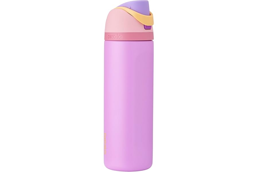 Owala Disney Princess FreeSip Insulated Stainless Steel Water Bottle with Straw for Sports and Travel, BPA-Free Sports Water Bottle, 24 oz, Rapunzel