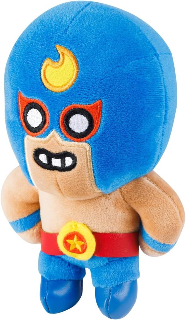 P.M.I. Brawl Stars Plush | 6-Inch Soft & Collectible Stuffed Toy | Plushie of Bo, Colt, Crow, El Primo, Nita, or Shelly (Random) | Official Licensed Brawler Plush Gift for Fans & Kids