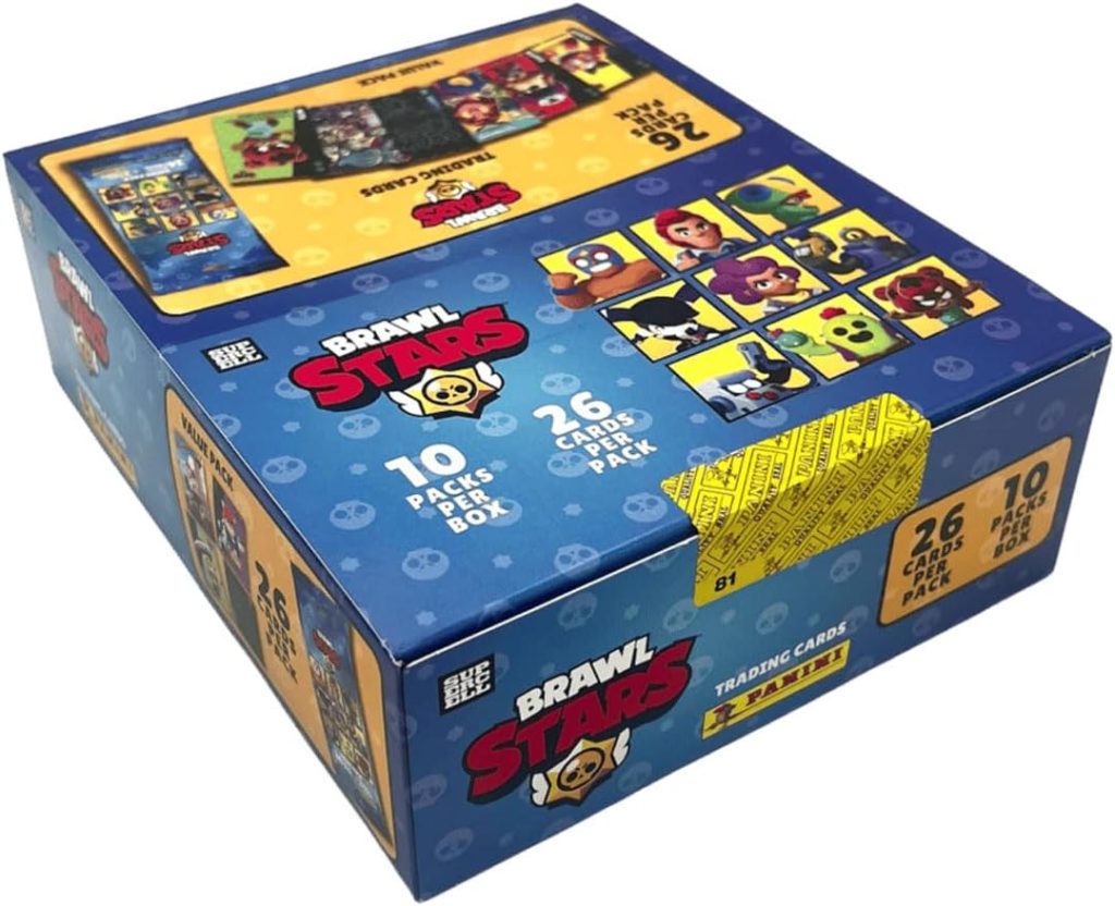 Panini Brawl Stars Trading Cards (Fatpack Box of 10 Fat Packs) : Toys & Games