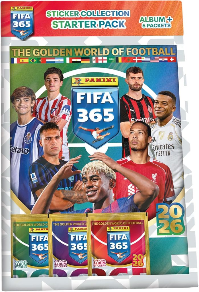 Panini FIFA 365 2026 Sticker Collection - Starter Pack : Toys & Games