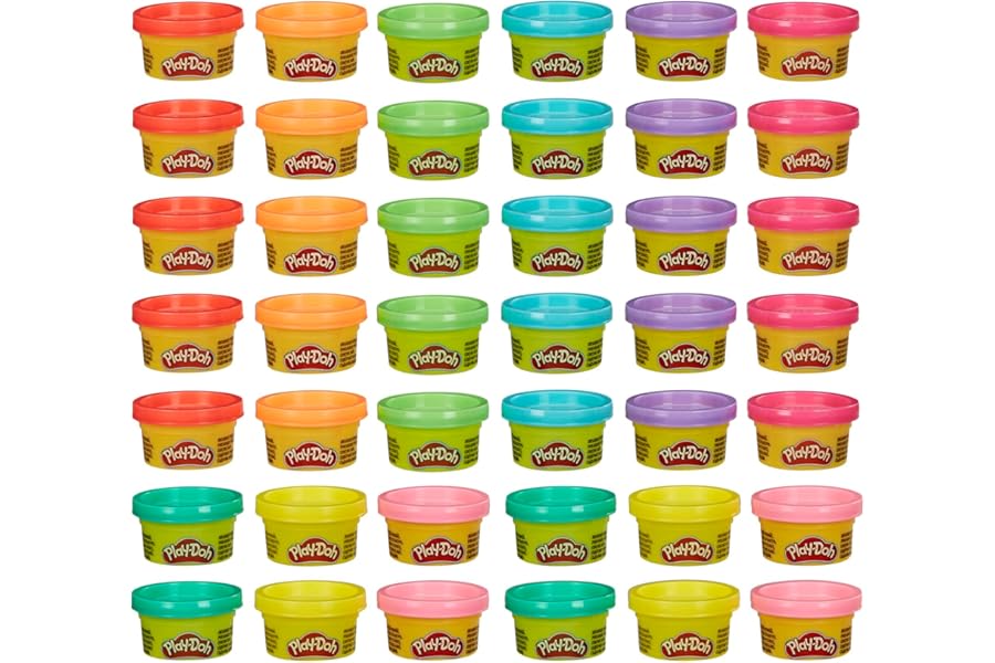 Play Doh Bulk Handout 42-Pack of 1-Ounce Modeling Compound Cans, Back to School Gifts, Prizes, & Party Favors, Kids Arts & Crafts, Preschool Toys, Ages 2+ (Amazon Exclusive)