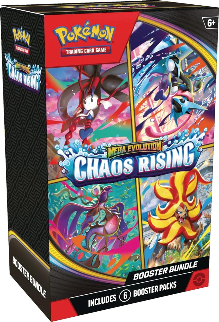 Pokémon TCG: Mega Evolution—Chaos Rising Booster Bundle : Toys & Games