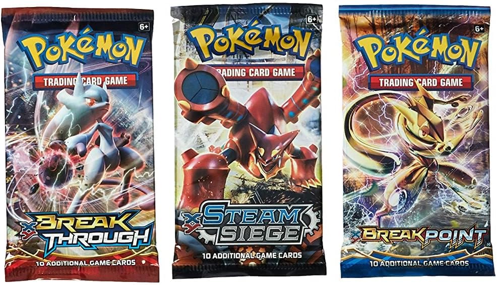 Pokemon Cards - 3 Booster Packs (Random packs) : Toys & Games