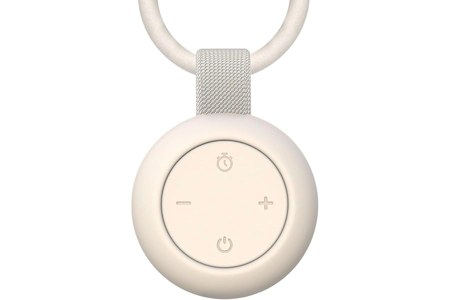 Portable Baby Sound Machine [White Noise for Babies Kids Adults][Timer Function][12 Soothing Sounds][Sleep Soother] 15 Hours Battery Life, Travel,Registry,Gifts,Shower,Clips on Baby Stroller
